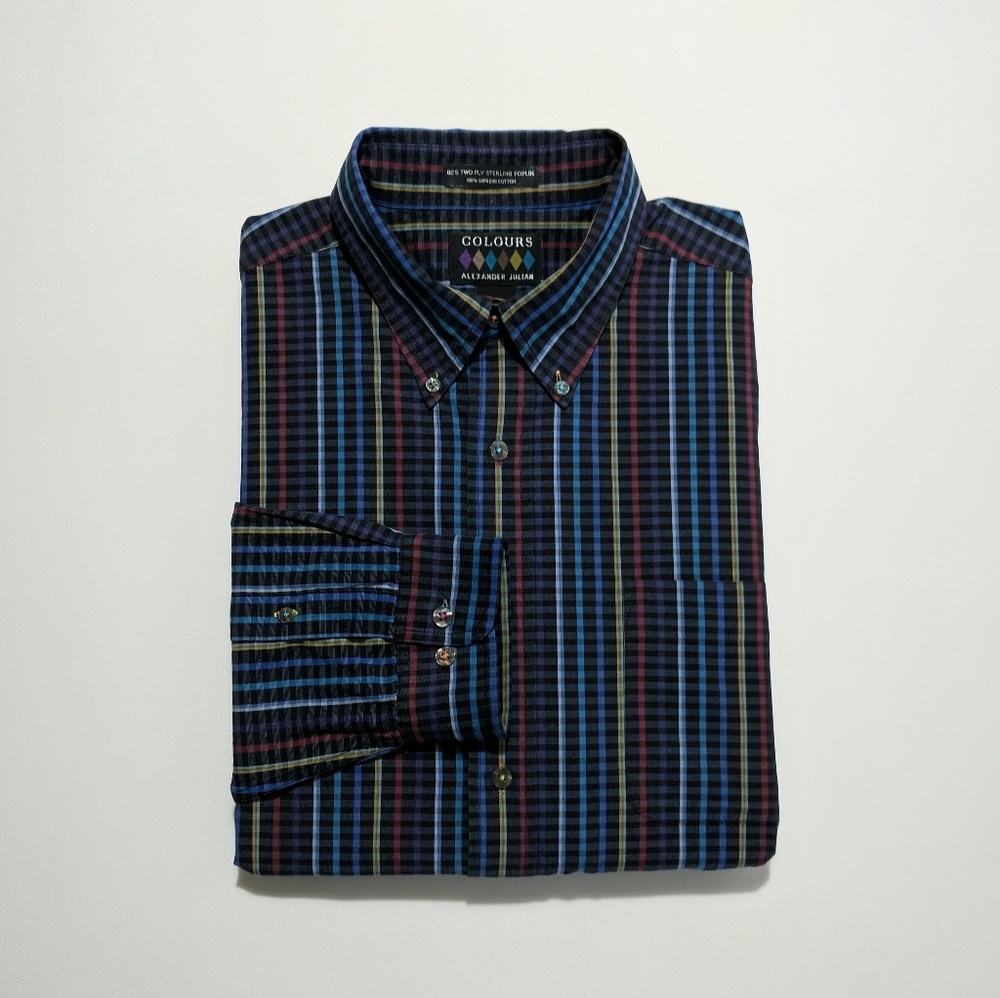 Alexander Julian Colours Long Sleeve Shirt XL